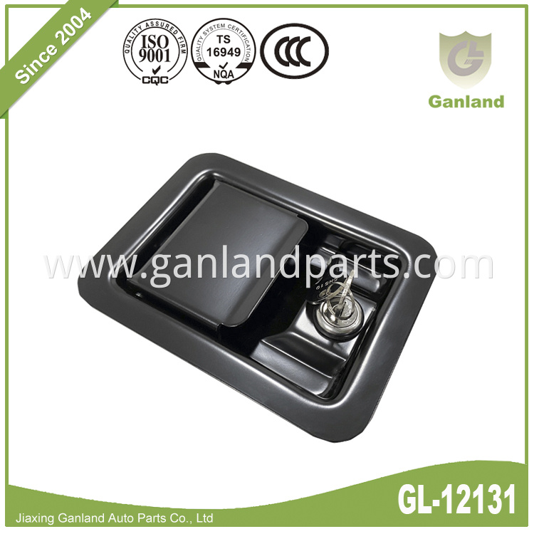 Black Paddle Latch Lock